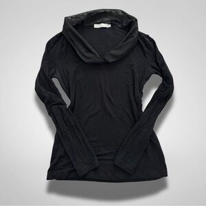Anne Fontaine Black Long Sleeve Top